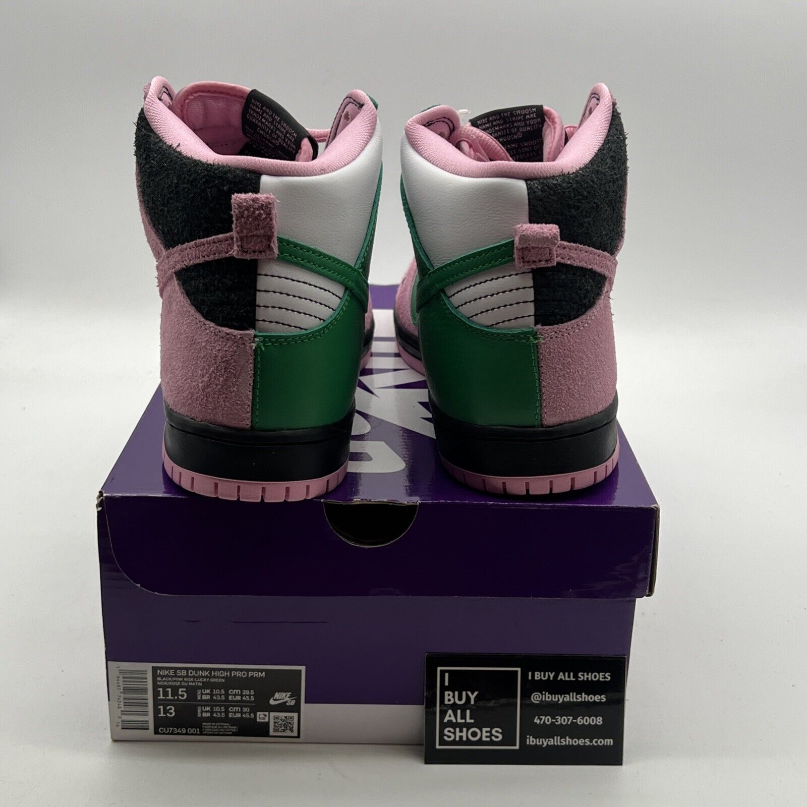 Size 11.5 - Nike Dunk Pro Premium SB High Invert Celtics (CU7349-001)