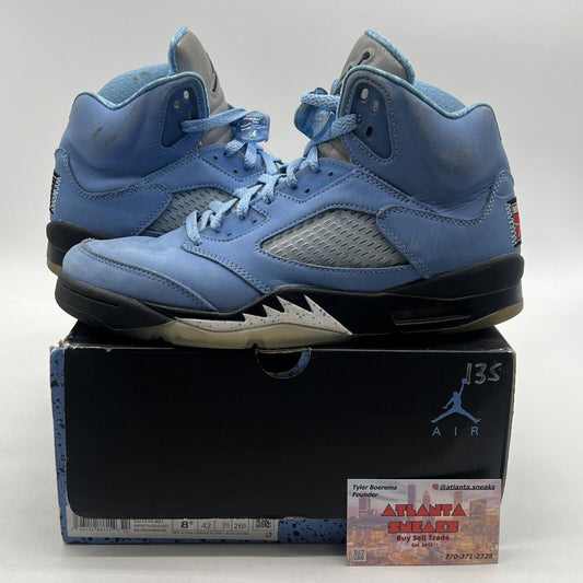 Size 8.5 - Jordan 5 Retro SE Mid UNC Black Grey Suede (DV1310-401)