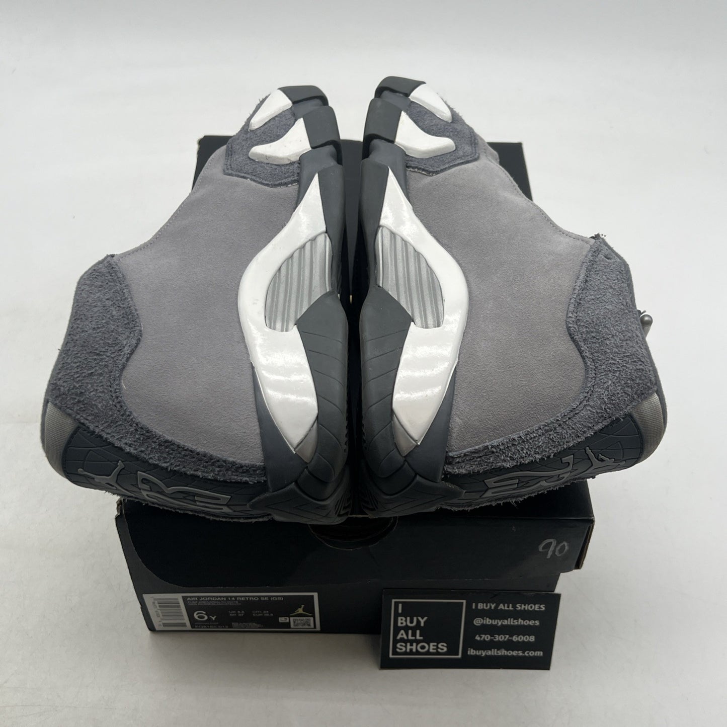 Size 6Y - Air Jordan 14 Retro Flint Grey (FQ8165-012)