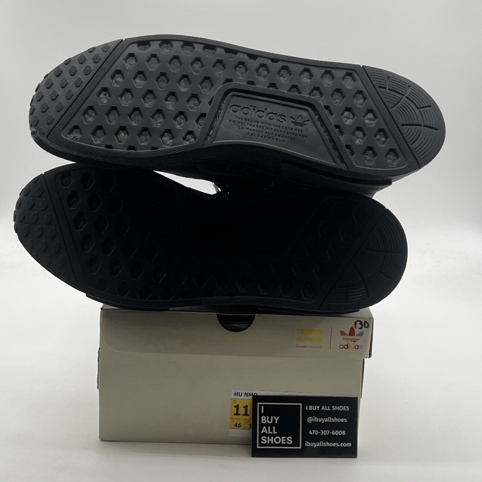 Size 11.5 - adidas Pharrell x NMD Human Race Black (GY0093)