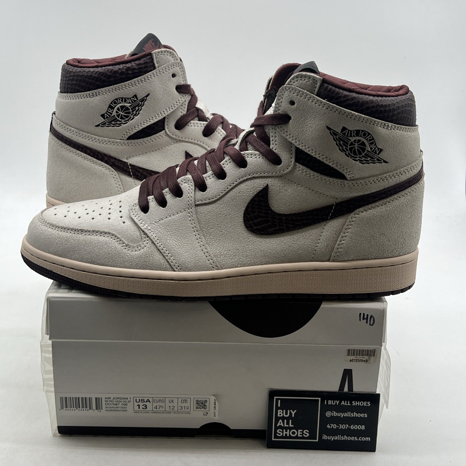 Size 13 - Air Jordan 1 OG x A Ma Maniere High Airness (DO7097-100)