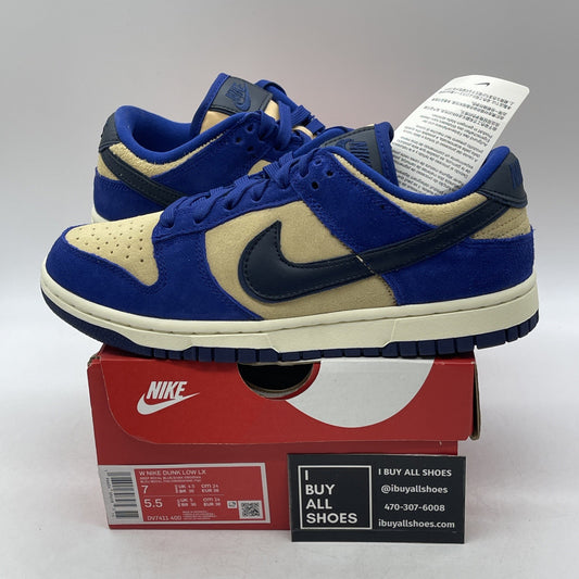 Size 7W - Nike Dunk LX Low Blue Suede (DV7411-400)