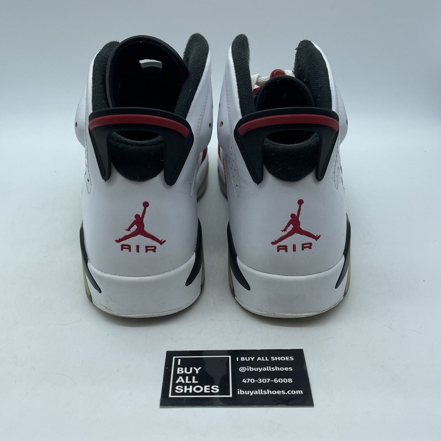 Size 12 - Air Jordan 6 Retro 2014 Carmine Red White Suede Leather (384664-160)