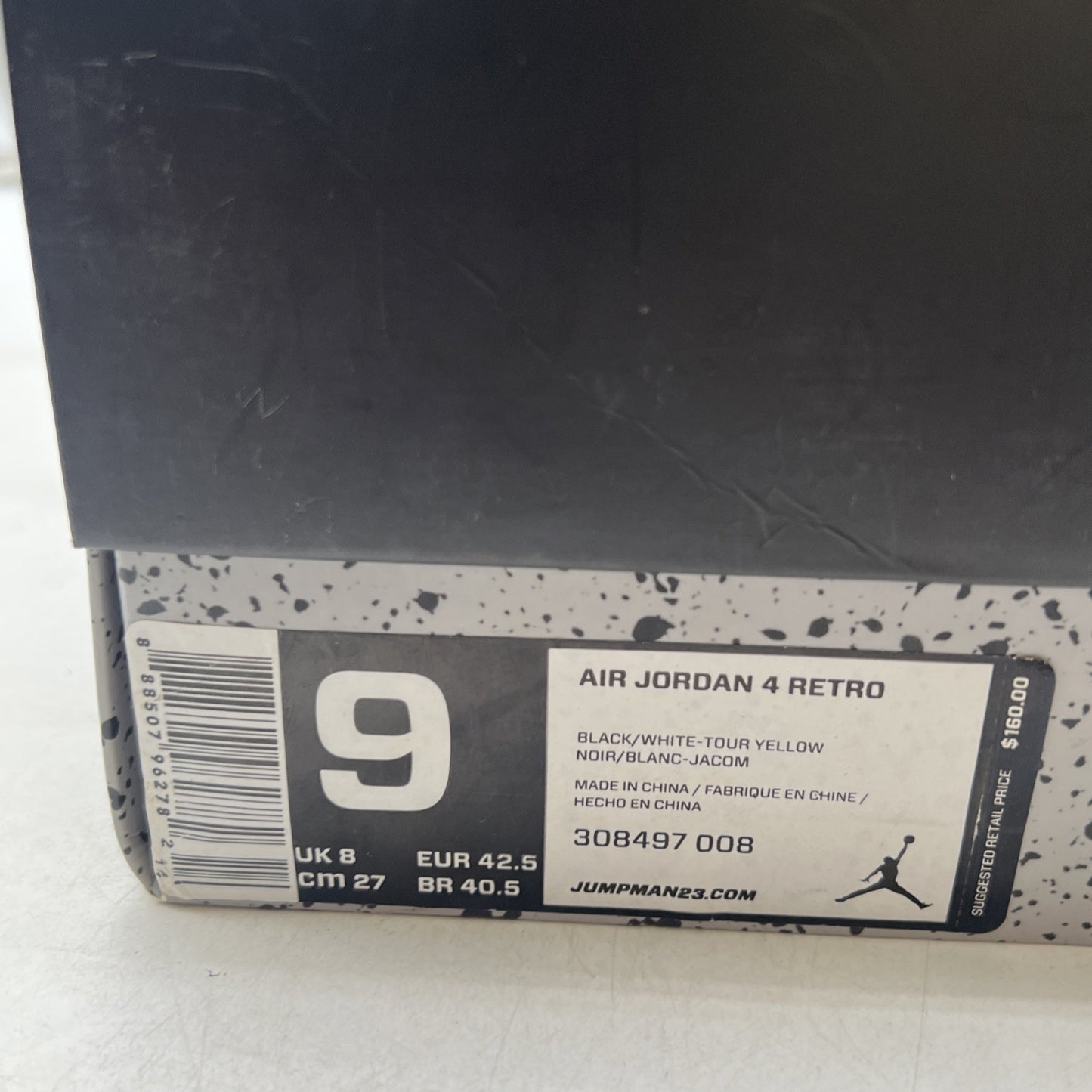 Size 9 - Air Jordan 4 Retro Low Thunder (308497-008)