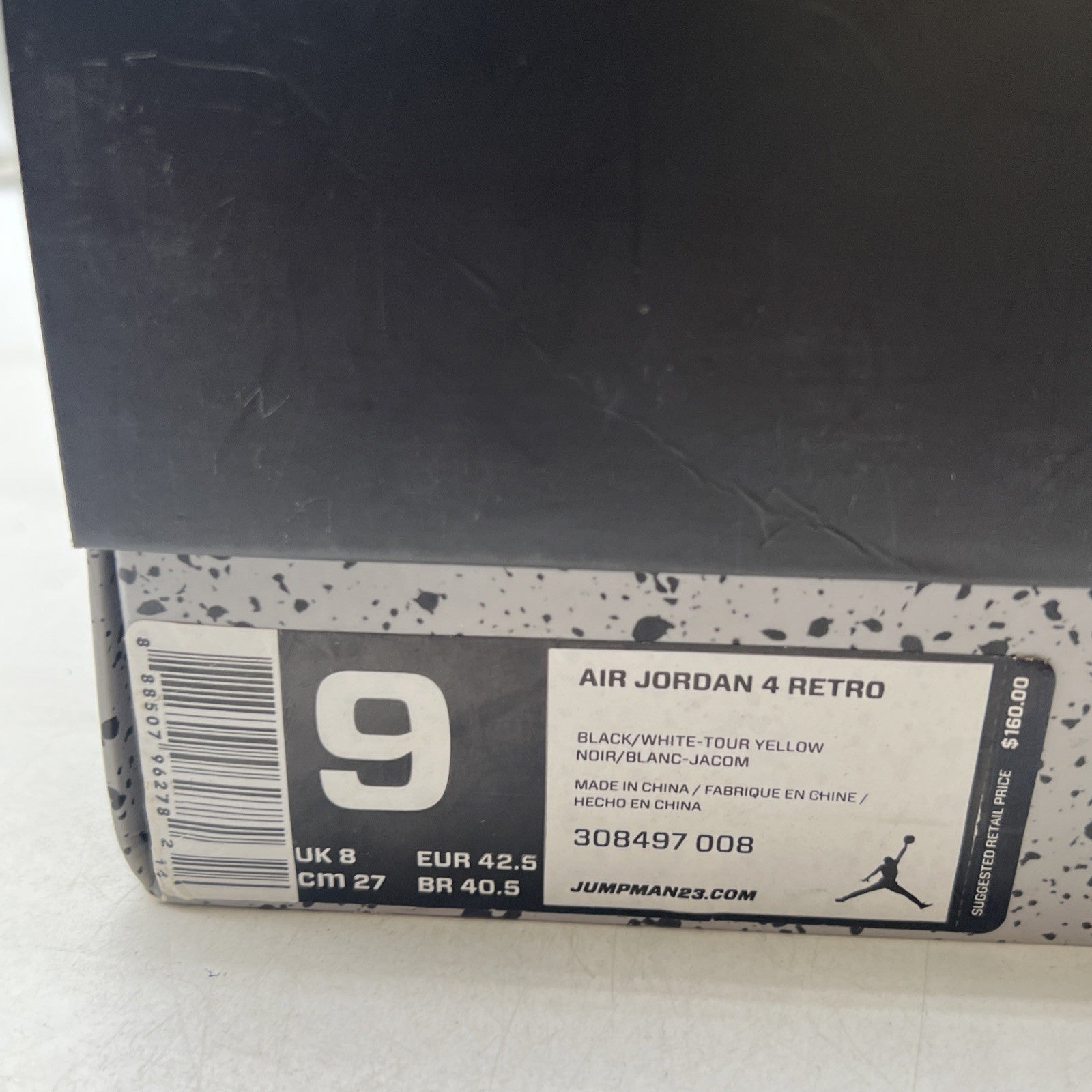 Size 9 - Air Jordan 4 Retro Low Thunder (308497-008)
