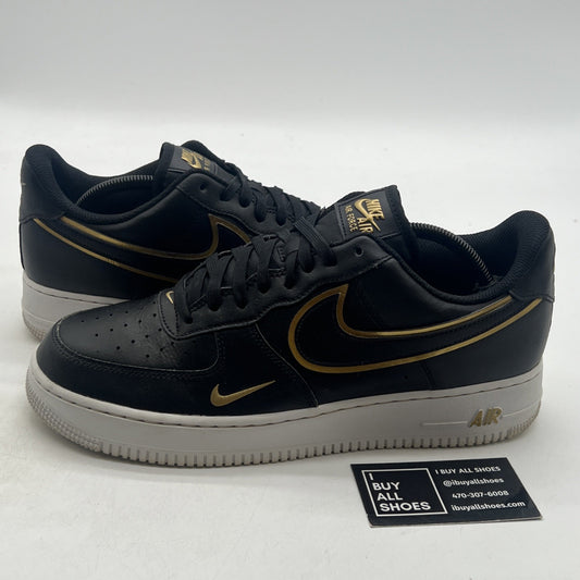 Size 10.5 - Nike Air Force 1 '07 LV8 Metallic Swoosh Pack - Black (DA8581-001)