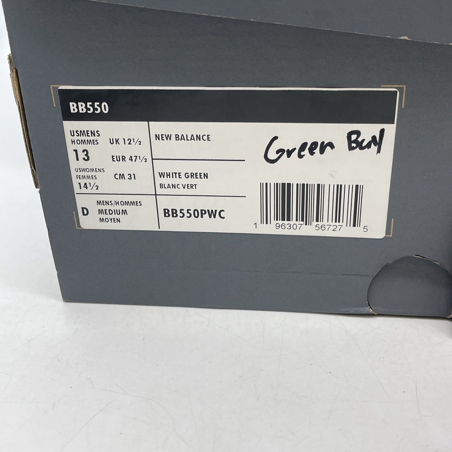Size 13 - New Balance 550 Nightwatch Green (BB550PWC)