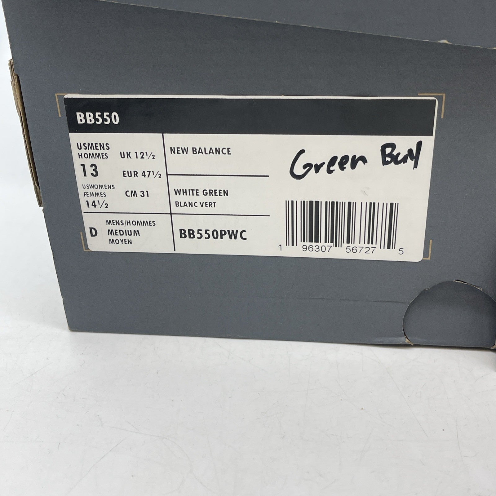 Size 13 - New Balance 550 Nightwatch Green (BB550PWC)