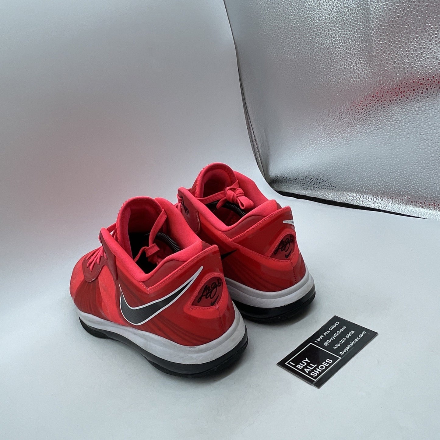 Size 13 - Nike LeBron 8 V/2 Low Solar Red (456849-600)