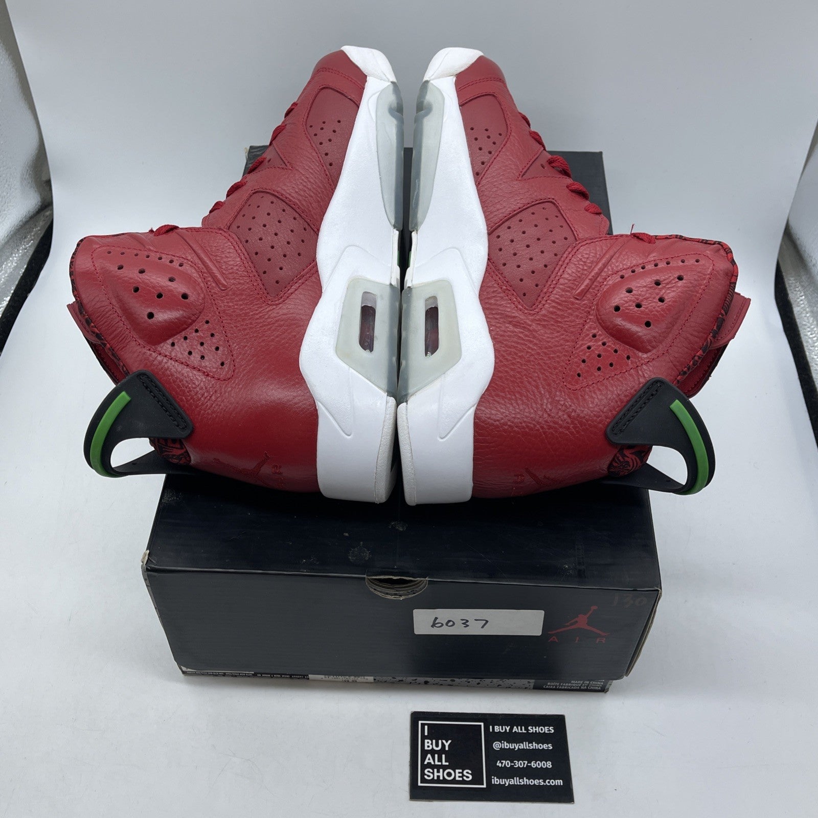 Size 10.5 - Air Jordan 6 Spizike History of Jordan Red Leather (694091-625)