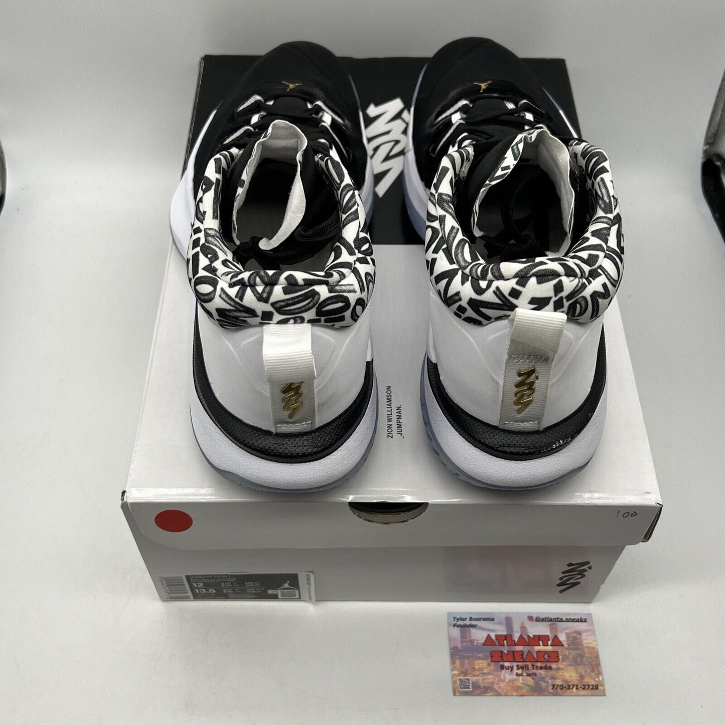 Size 12 - Air Jordan Zion 1 Gen Zion Black White Icey (DA3130-002)