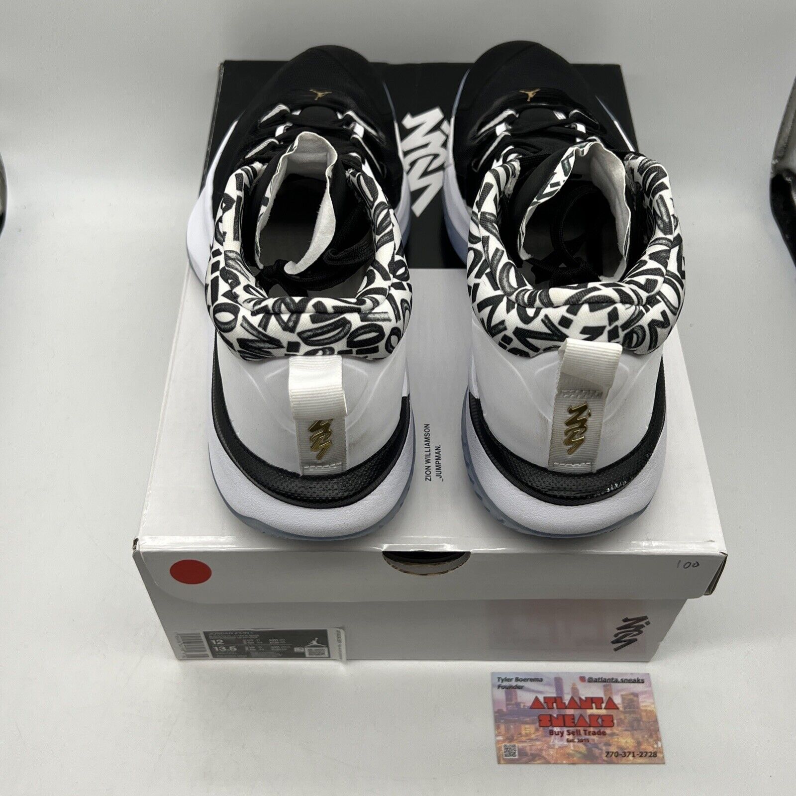 Size 12 - Air Jordan Zion 1 Gen Zion Black White Icey (DA3130-002)