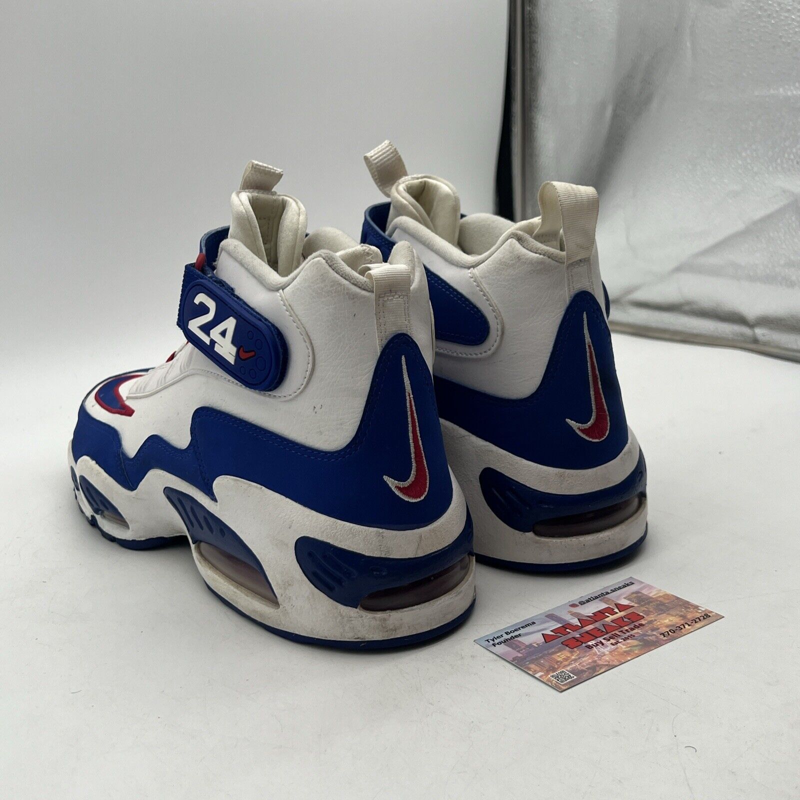 Size 12 - Nike Air Griffey Max 1 USA - White Blue Red Suede Leather (DX3723-100)