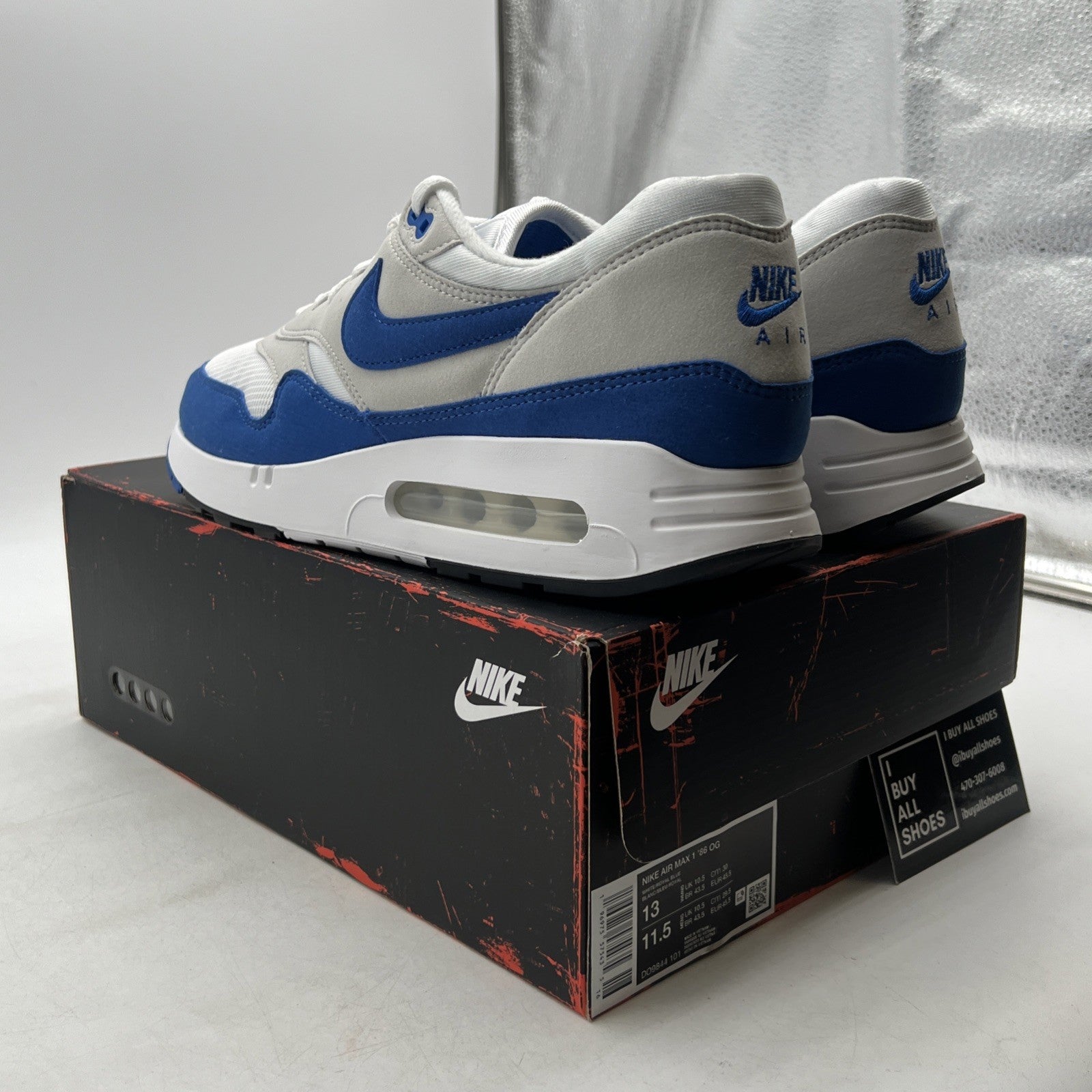 Size 13 - Nike Air Max 1 ‘86 OG Big Bubble Royal Blue  (DO9844-101)