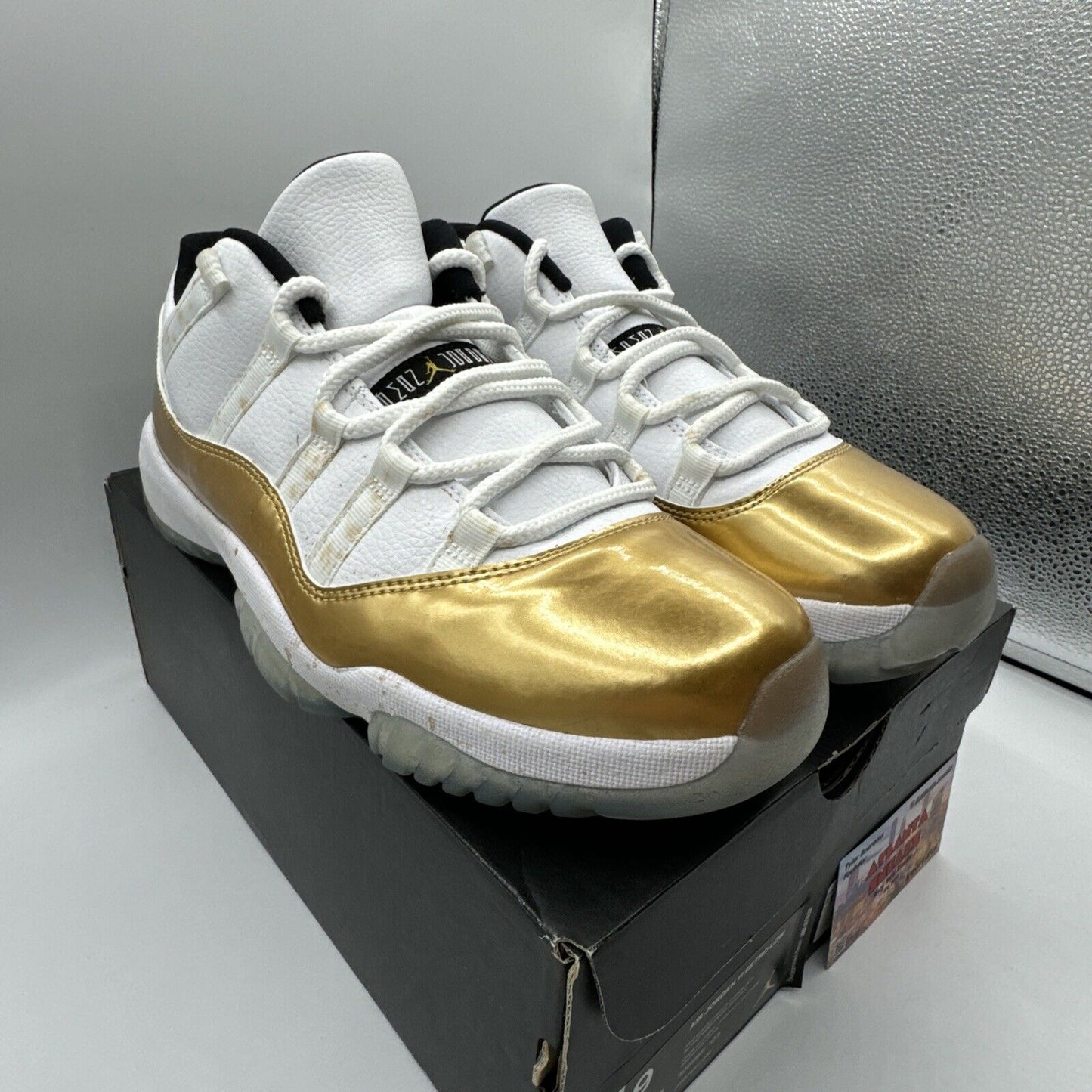 Size 9 - Jordan 11 Retro Low Closing Ceremony 2016 Gold White Icy Soles