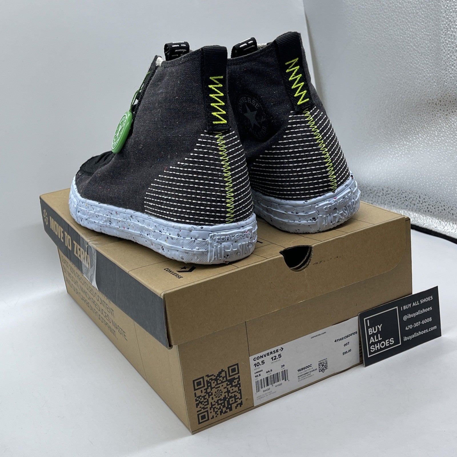 Size 10.5 - Converse Chuck Taylor All Star Crater High Black