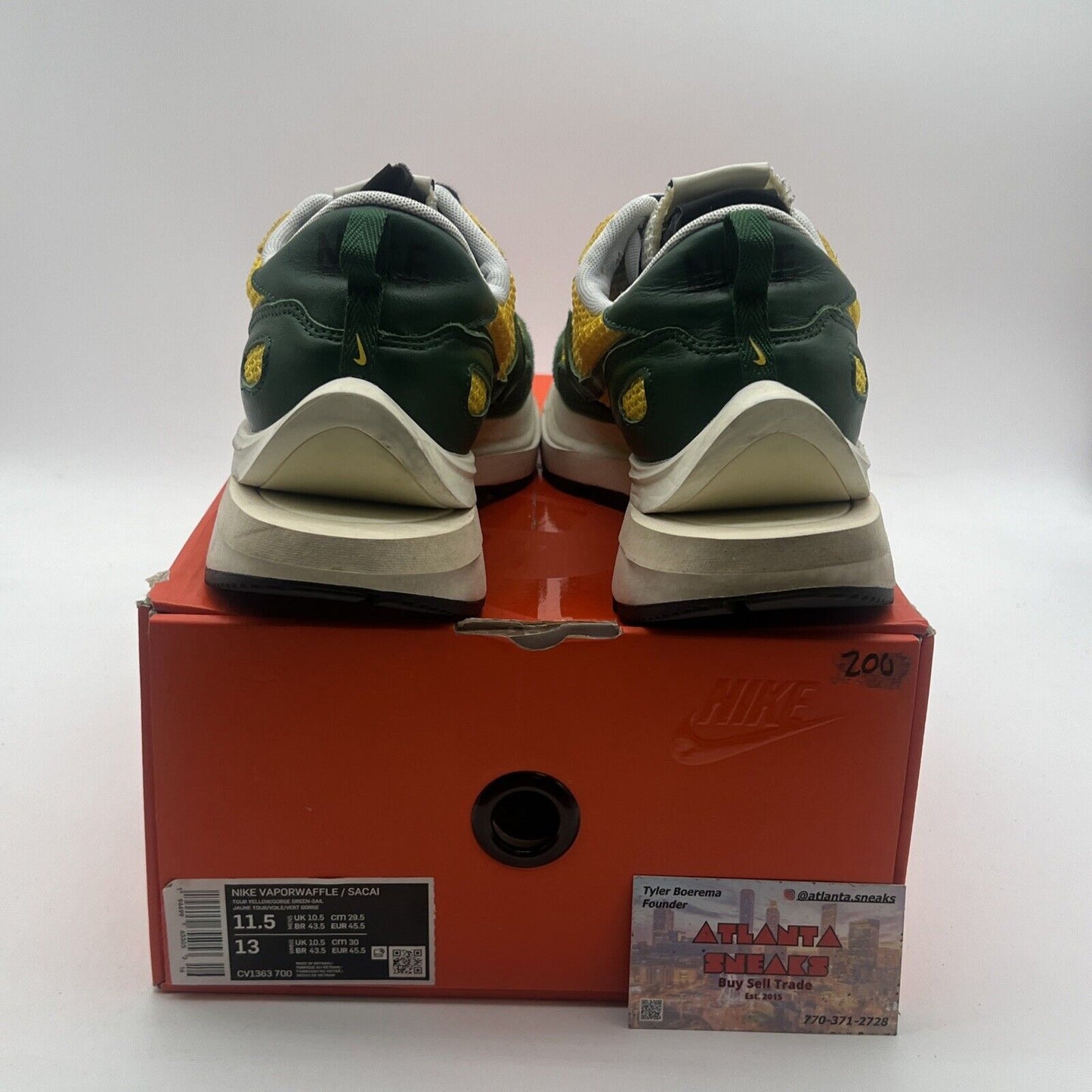 Size 11.5 - Nike sacai x VaporWaffle Tour Yellow (CV1363-700)