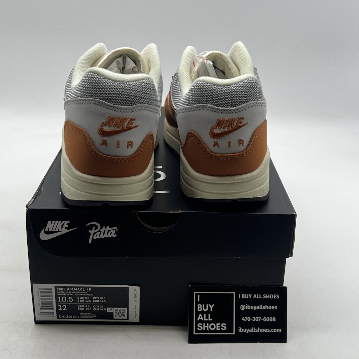 Size 10.5 - Nike Air Max 1 Patta Waves Monarch (DH1348-001)