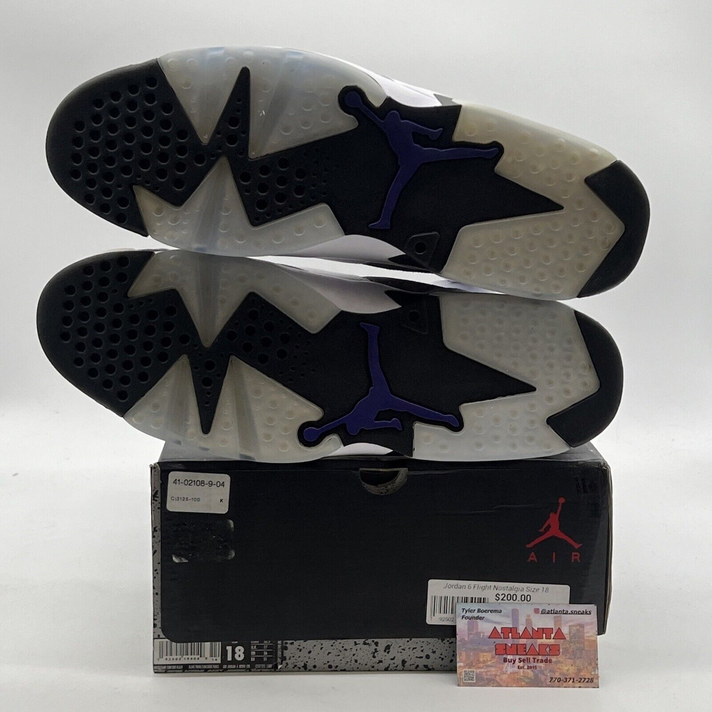 Size 18 - Air Jordan 6 Retro LTR Flint (CI3125-100)