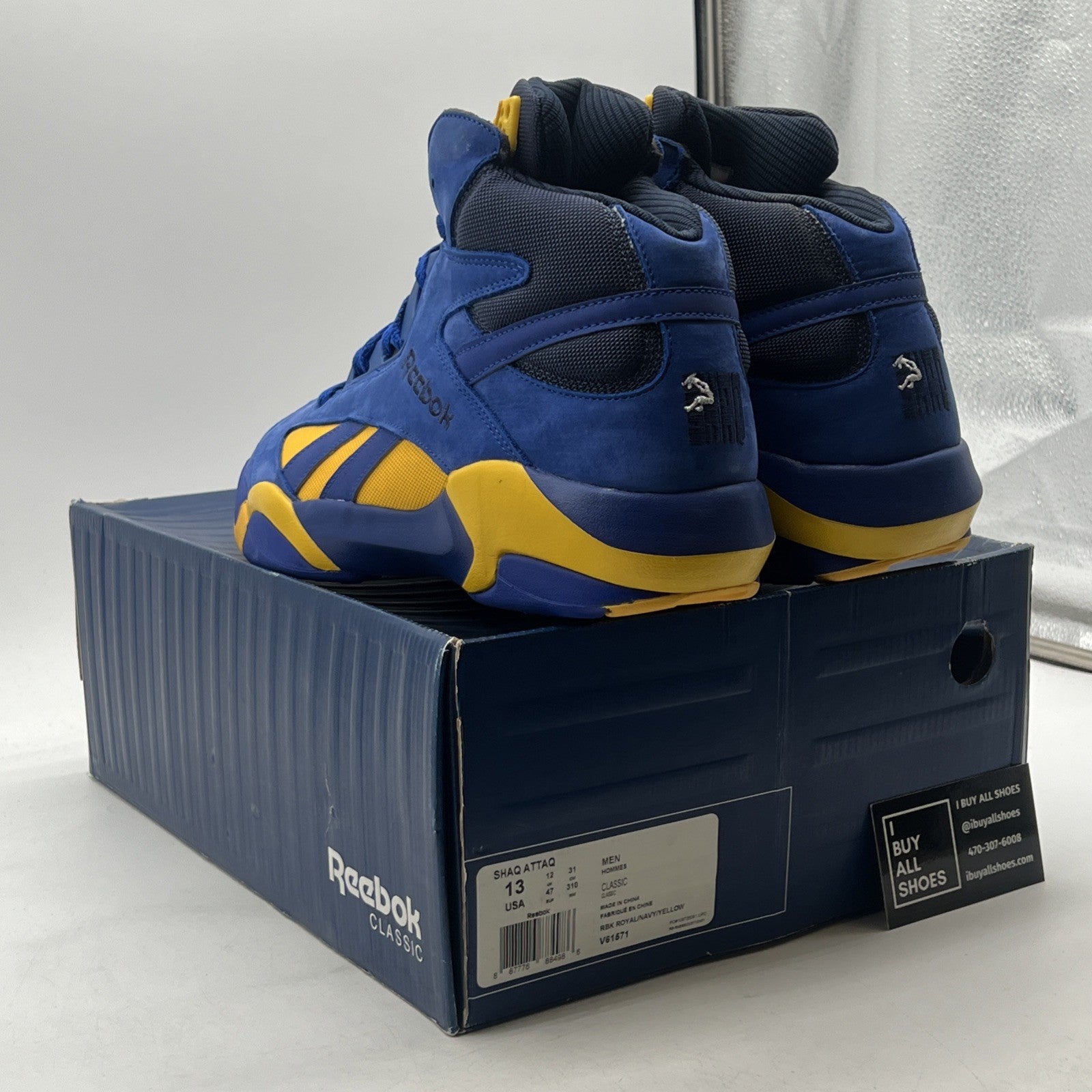 Size 13 - Reebok Shaq Attaq Packer Shoes (V61571)