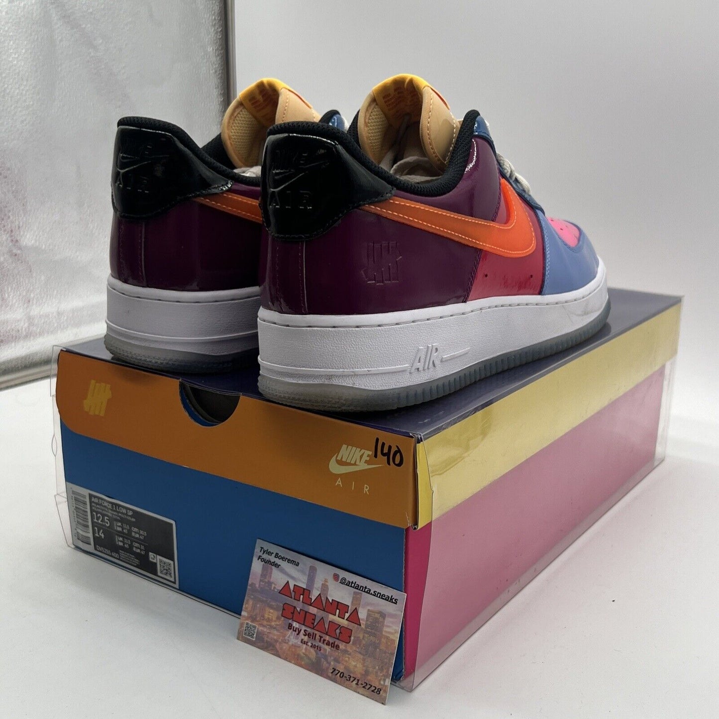 Size 12.5 - Nike Undefeated x Air Force 1 Low Total Orange (DV5255-400)