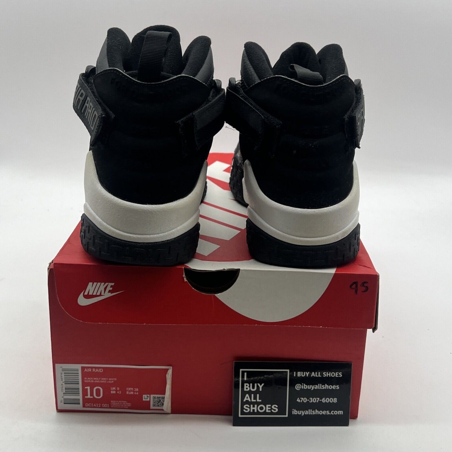 Size 10 - Nike Air Raid OG Black Grey (DC1412-001)