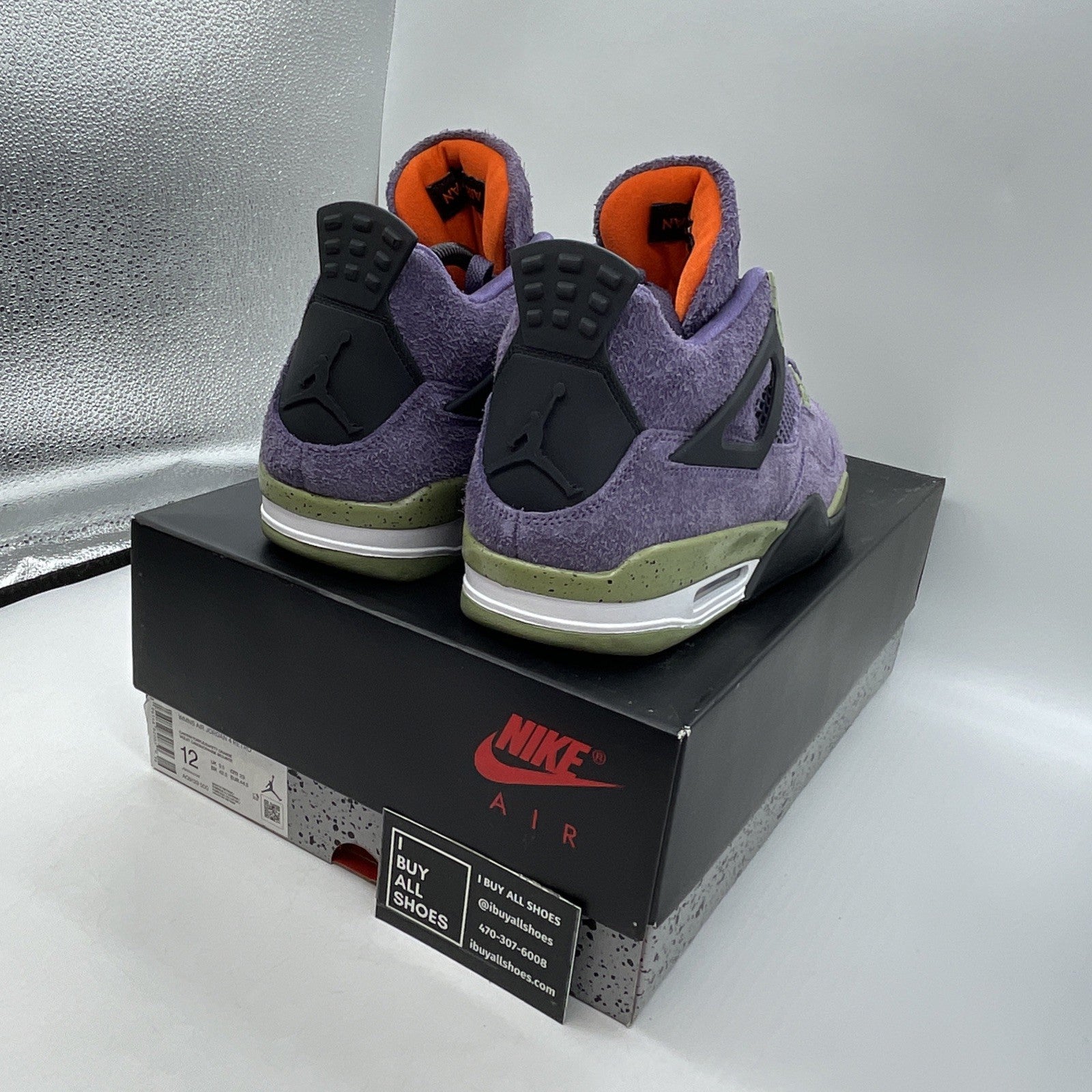 Size 12W - Air Jordan 4 Retro Mid Canyon Purple (AQ9129-500)