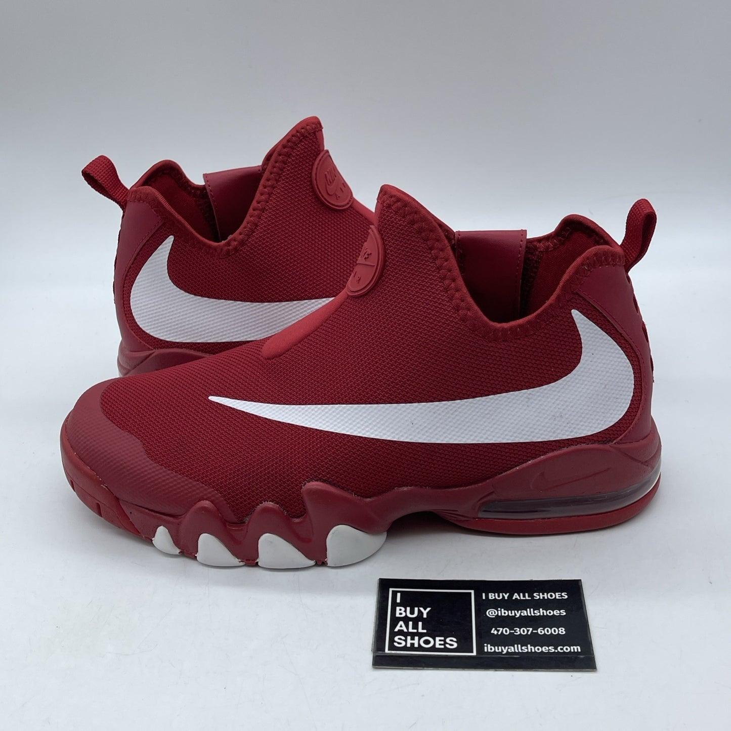 Size 9.5 - Nike Big Swoosh Gym Red White Suede Leather (832759-600)
