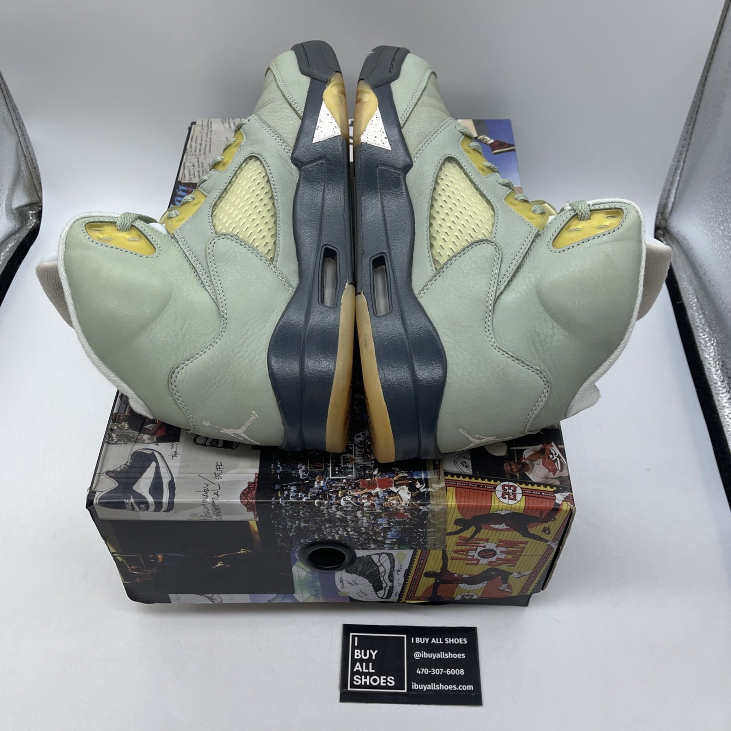 Size 11 - Jordan 5 JADE HORIZON Green Black Suede (DC7501-300)