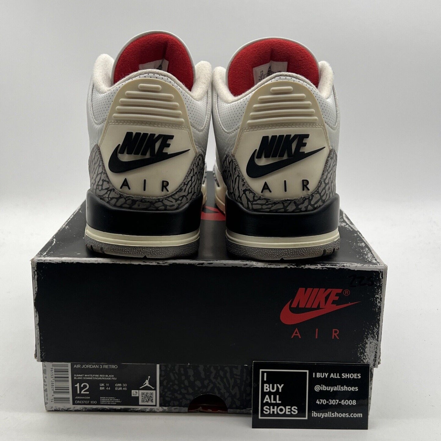 Size 12 - Air Jordan 3 Retro Mid White Cement Reimagined (DN3707-100)
