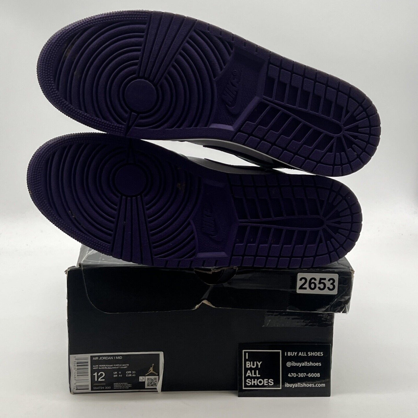 Size 12 - Air Jordan 1 Mid Hulk (554724-300)