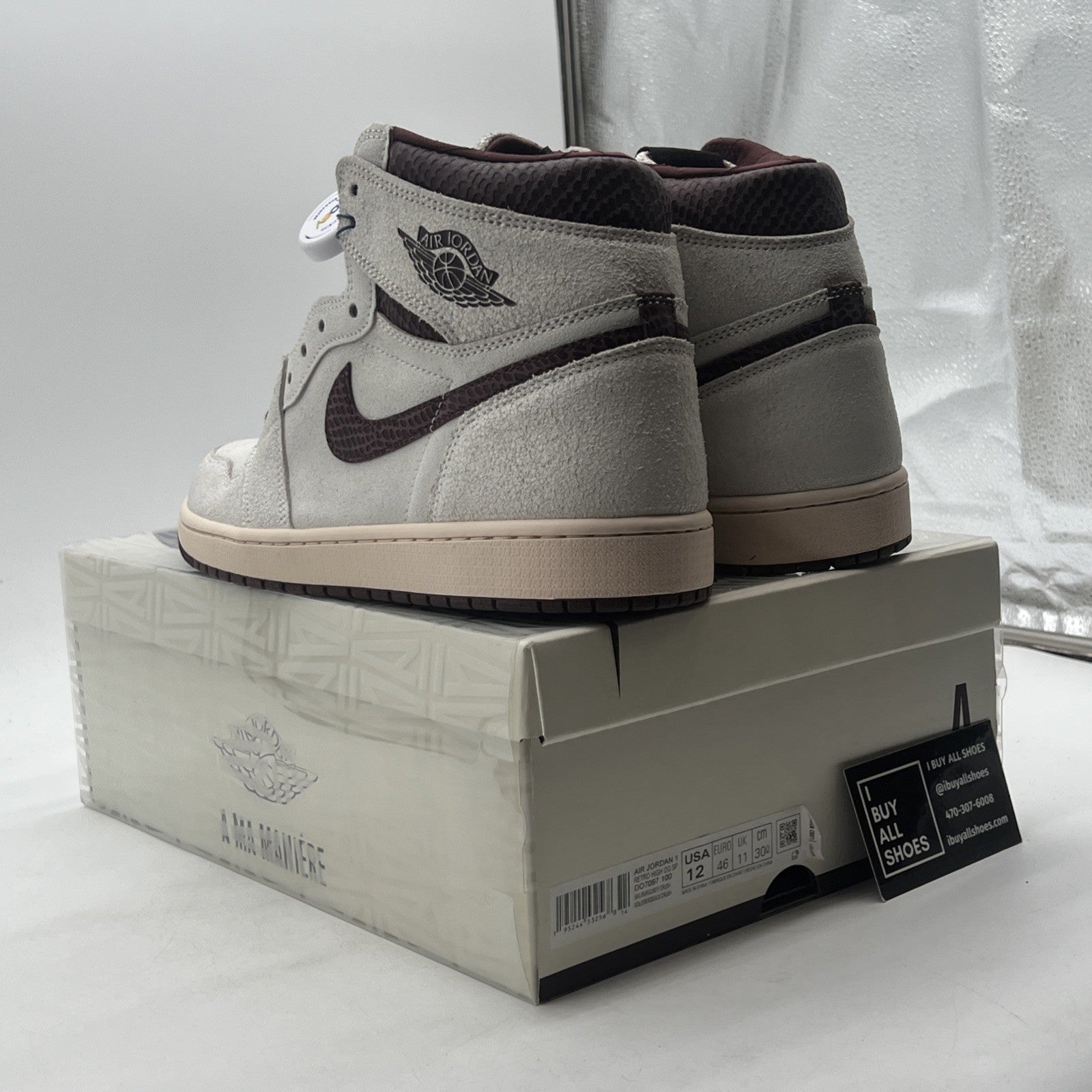 Size 12 - Air Jordan 1 OG x A Ma Maniere High Airness (DO7097-100)