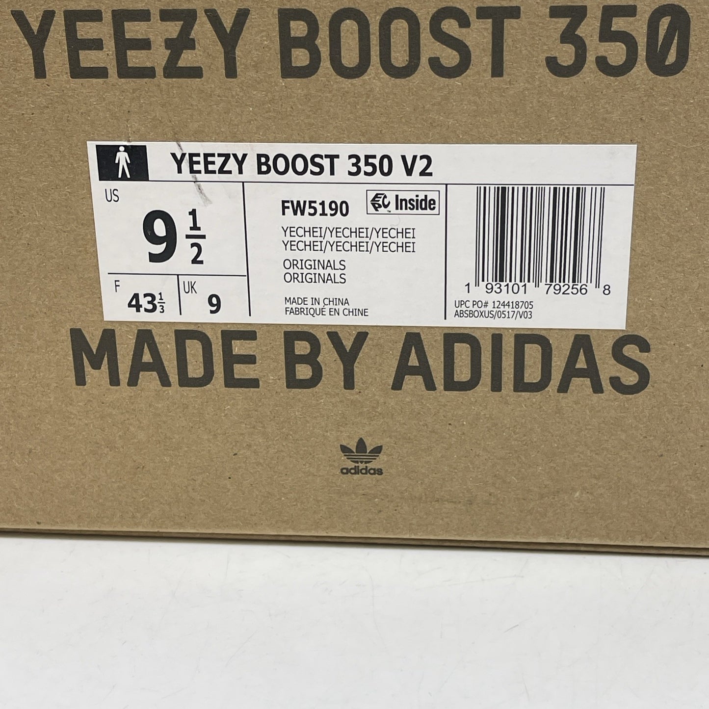Size 9.5 - adidas Yeezy Boost 350 V2 Yecheil Non-Reflective Suede (FW5190)
