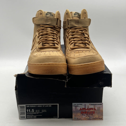 Size 11.5 - Nike Air Force 1 '07 LV8 WB High Flax (882096-200)