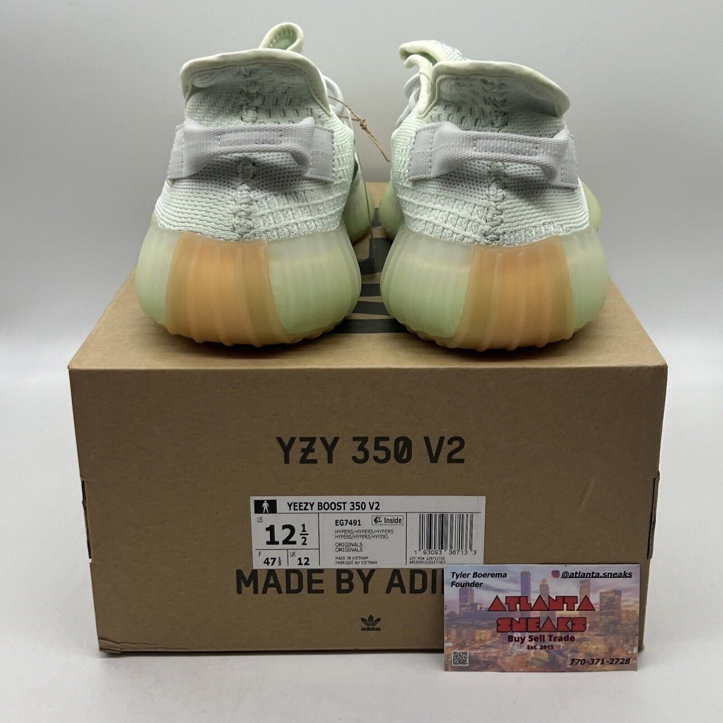 Size 12.5 - adidas Yeezy Boost 350 V2 Low Hyperspace Brand New Og All