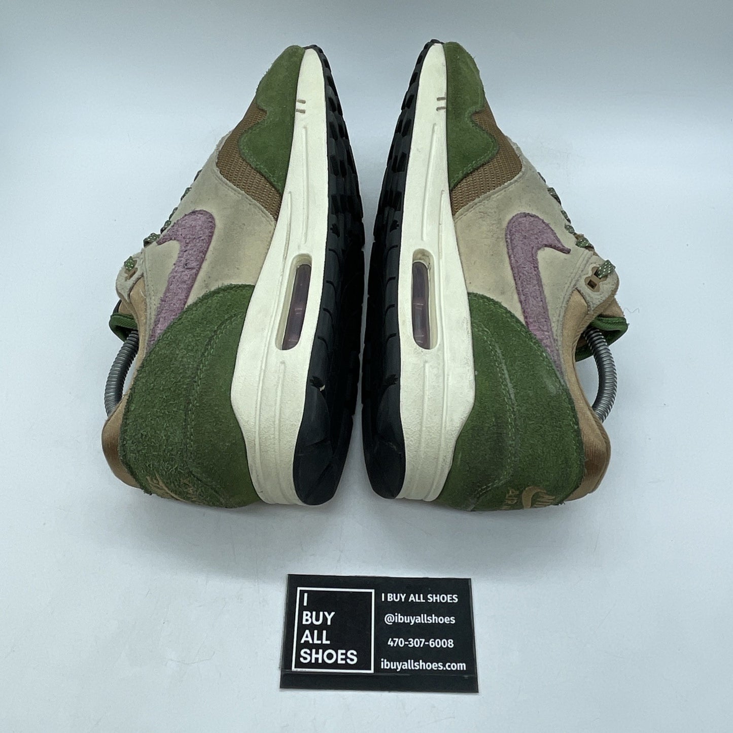 Size 9 - Nike Air Max 1 NH Treeline Green Pink Brown Suede (DR9773-300)