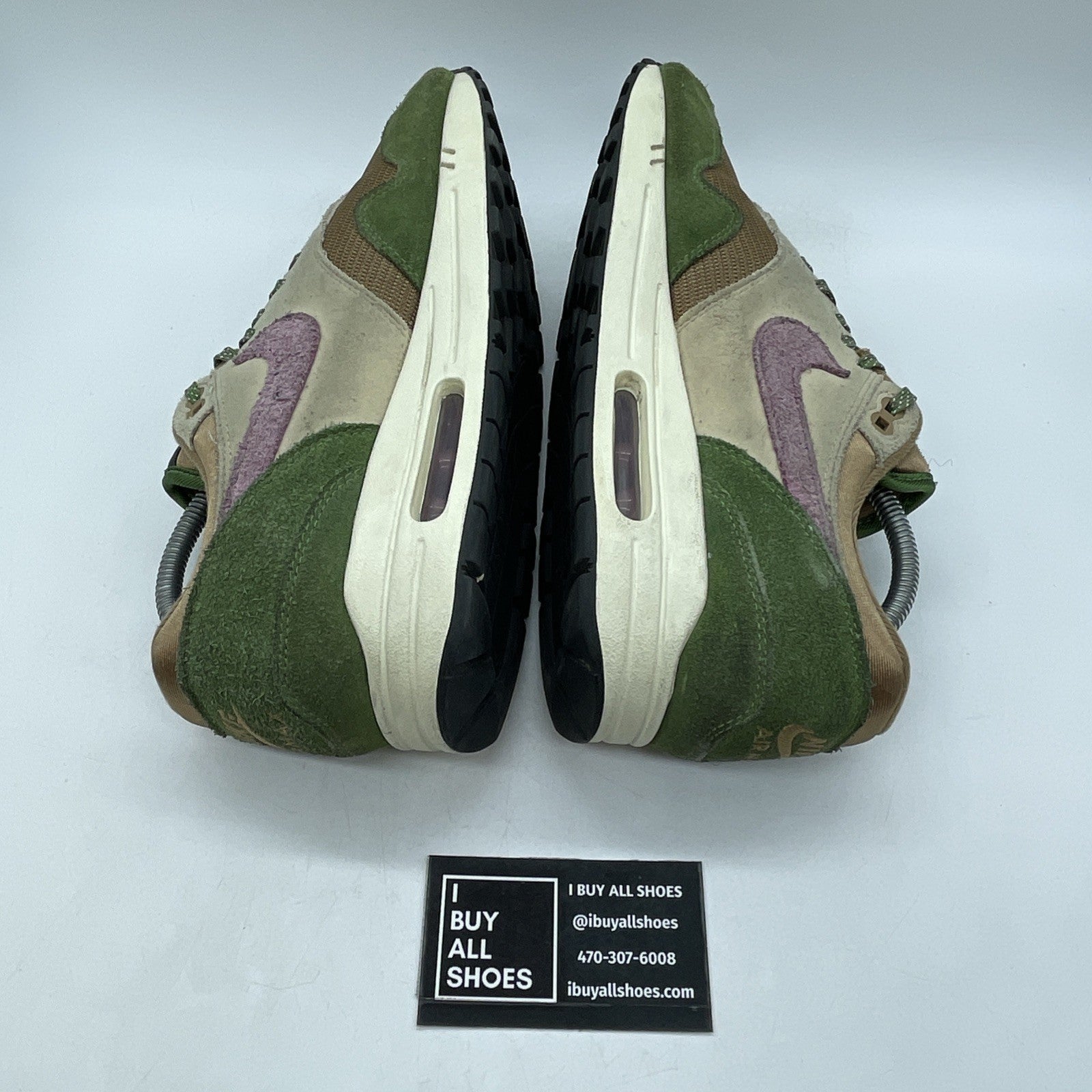 Size 9 - Nike Air Max 1 NH Treeline Green Pink Brown Suede (DR9773-300)