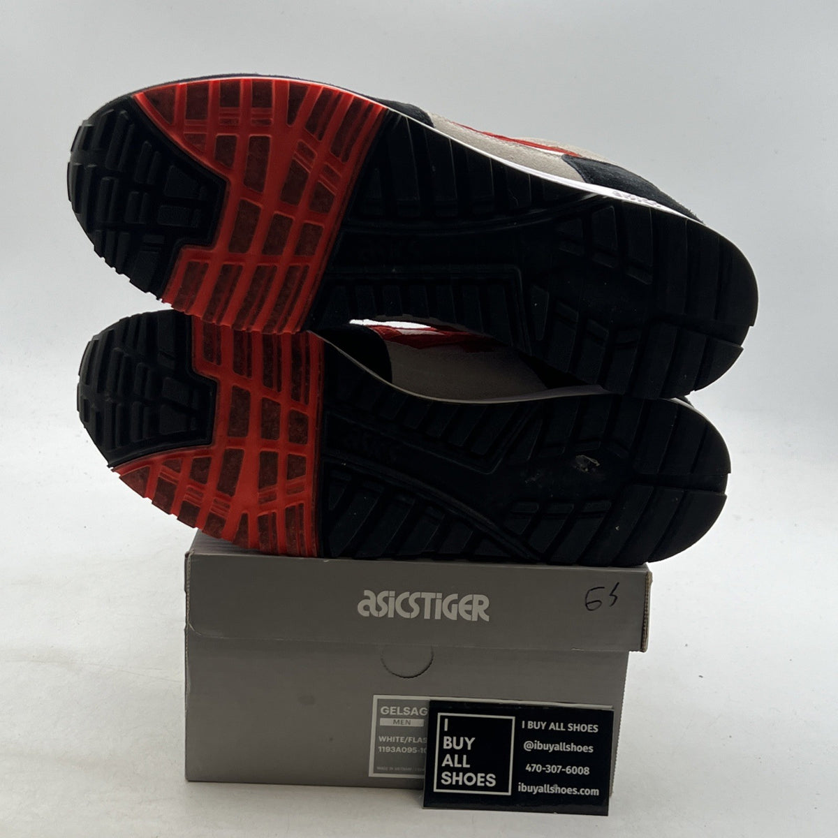 Size 11 - ASICS Gel-Saga 'Black White Orange' (1193AO95-100)