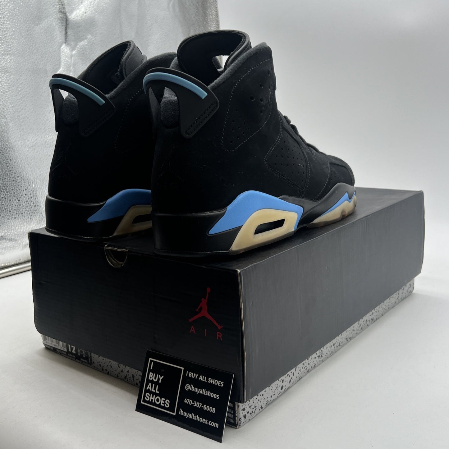 Size 12 - Air Jordan 6 Retro UNC (384664-006)