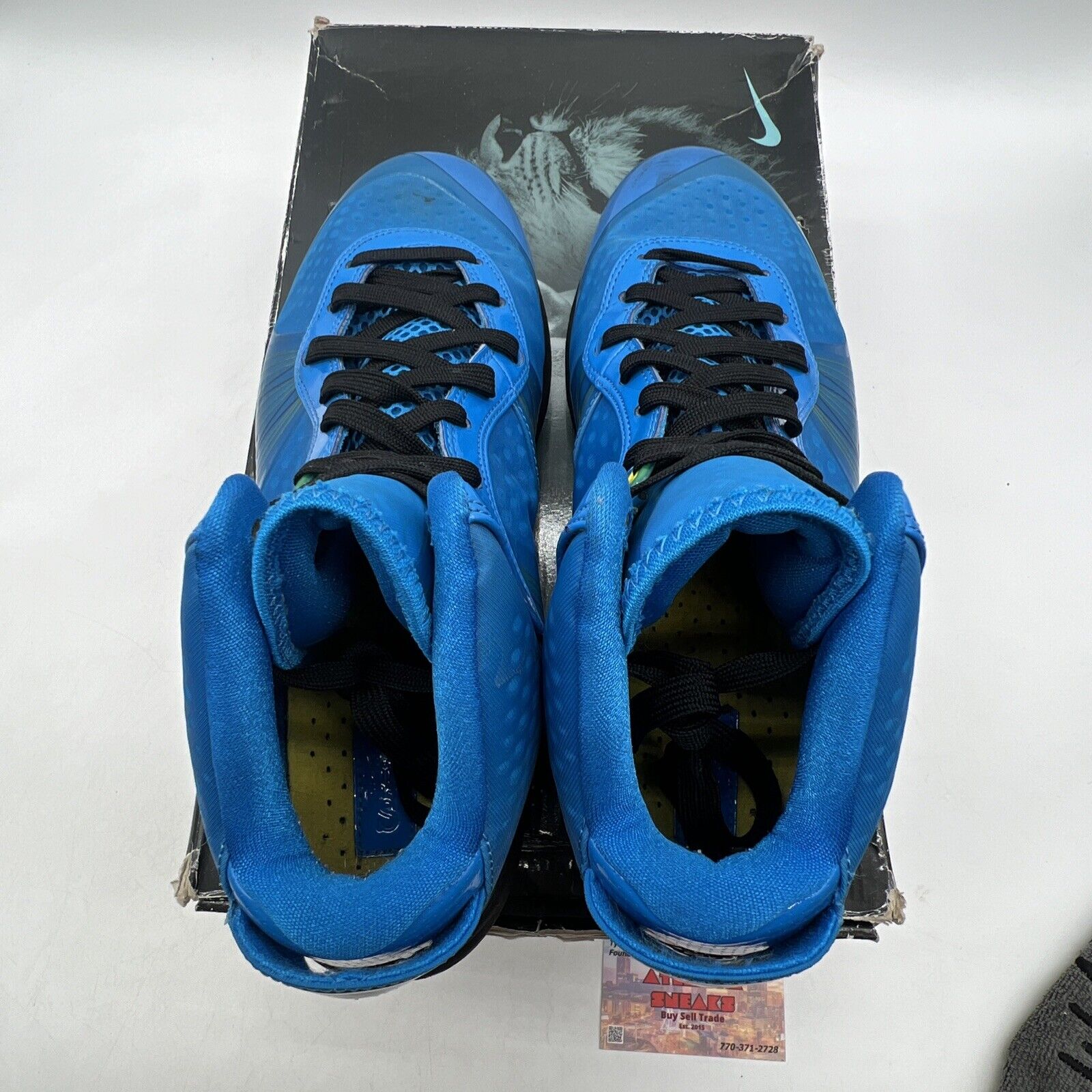 Size 11 - Nike LeBron 8 V/2 Entourage Black Yellow Blue (429676-401)