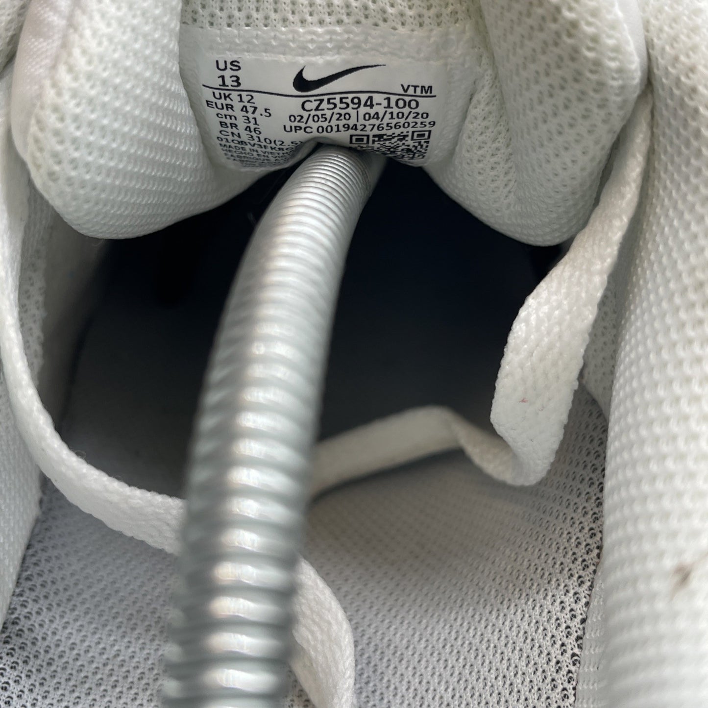 Size 13 - Nike Air Max 90 LTR Triple White Leather (CZ5594-100)