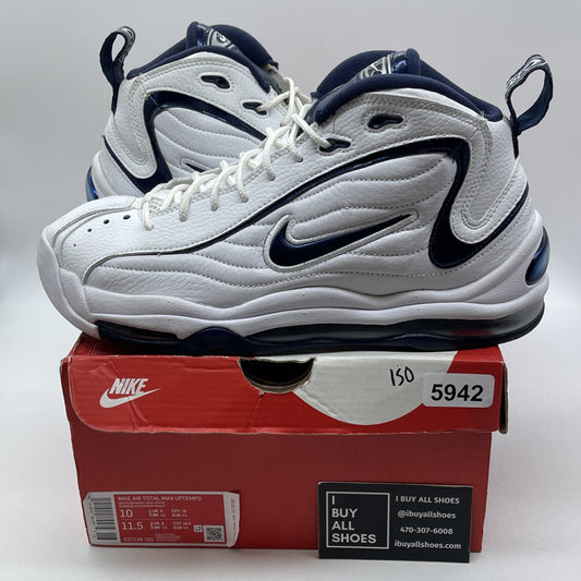 Size 10 - Nike Air Total Max Uptempo Midnight Navy White Leather (CZ2198-100)