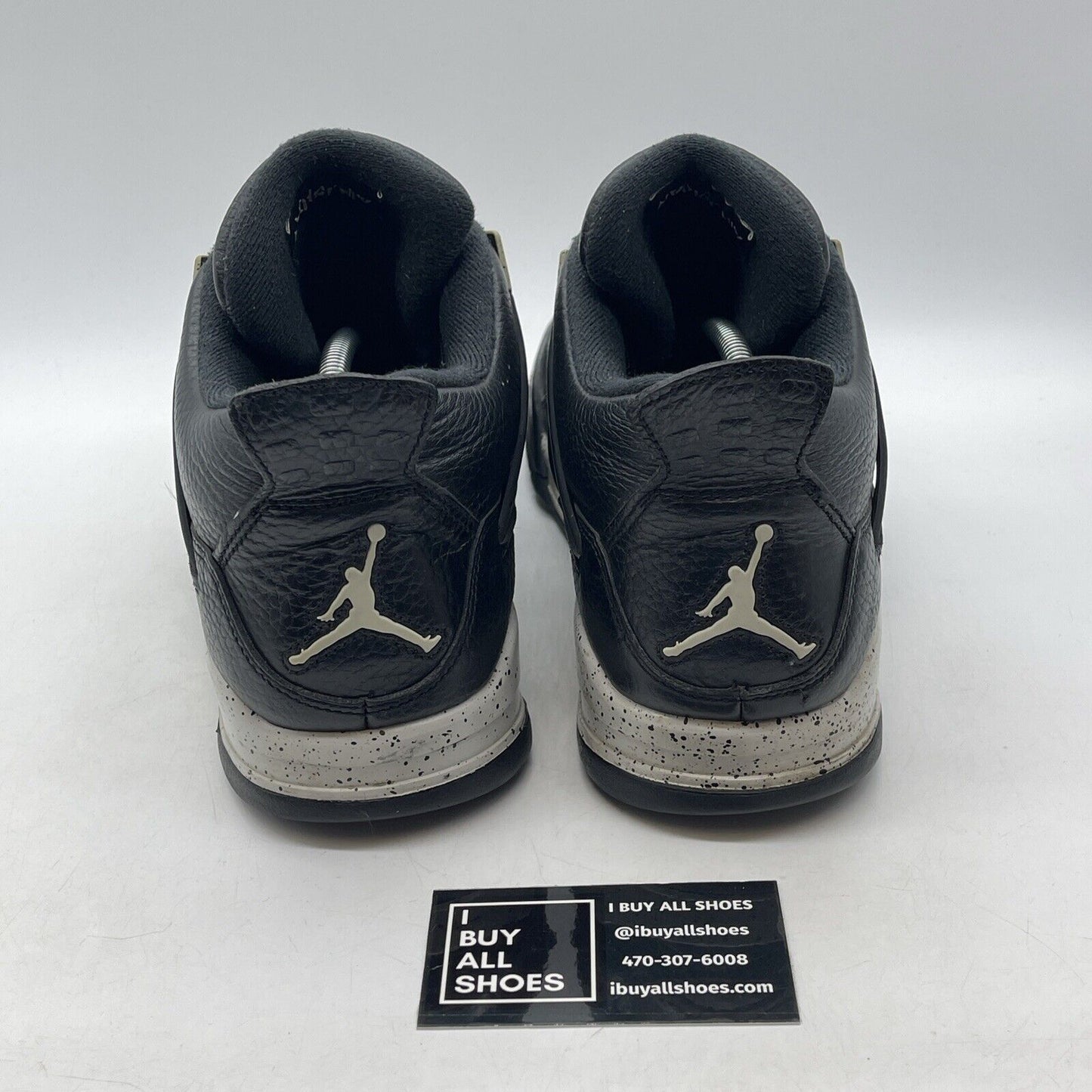 Size 11.5 - Jordan 4 Retro LS oreo Black Chewy Leather (314254-003)