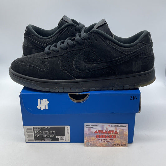 Size 10.5 - Nike Dunk Low x Undefeated Dunk Vs AF1 Black Suede (DO9329-001)