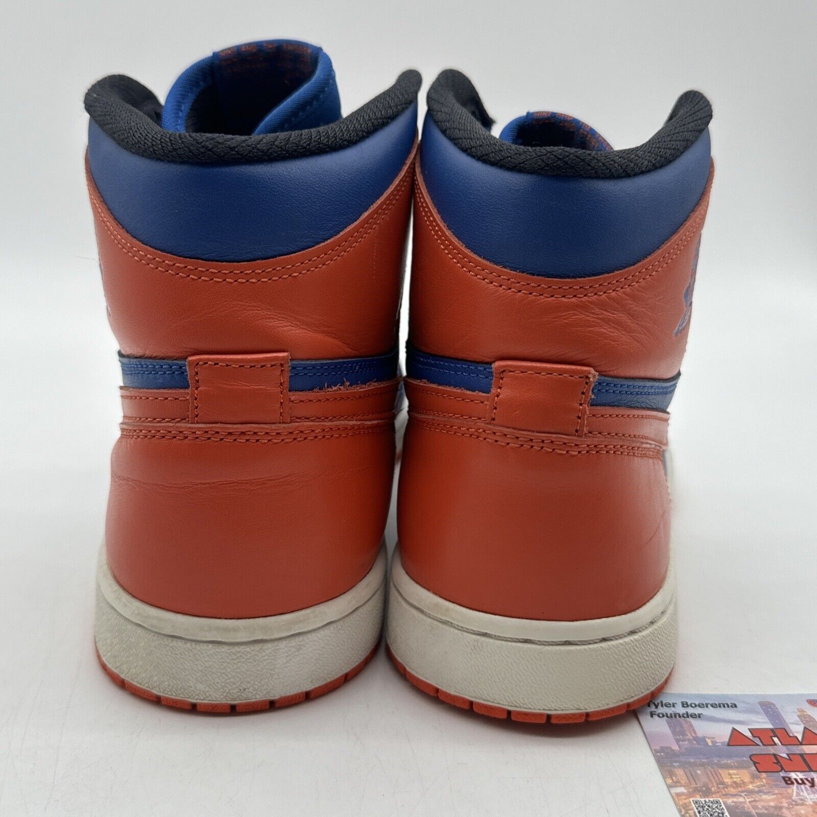 Size 11.5 - Jordan 1 Retro High OG Knicks 2013 Blue Orange UF FLORIDA leather