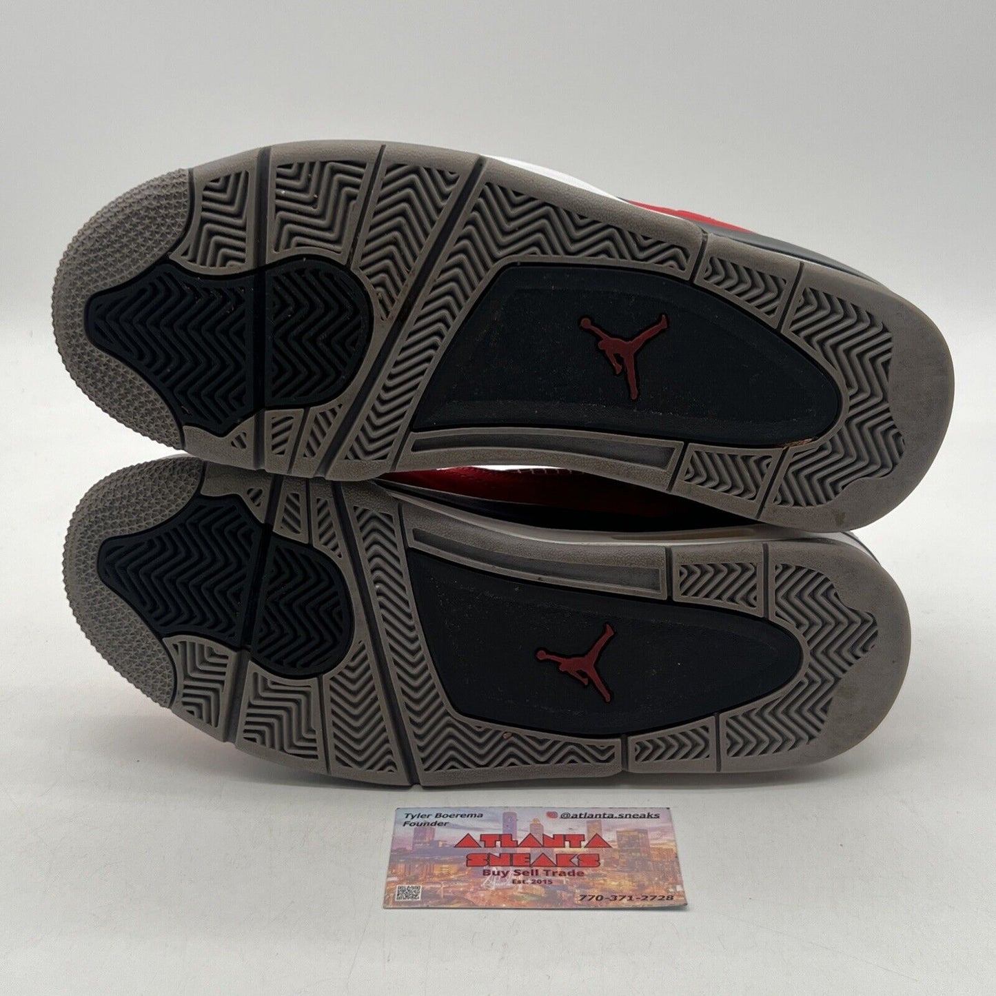 Size 8 - Jordan 4 Retro Toro Bravo 2013 Grey Black White Suede (308497-603)