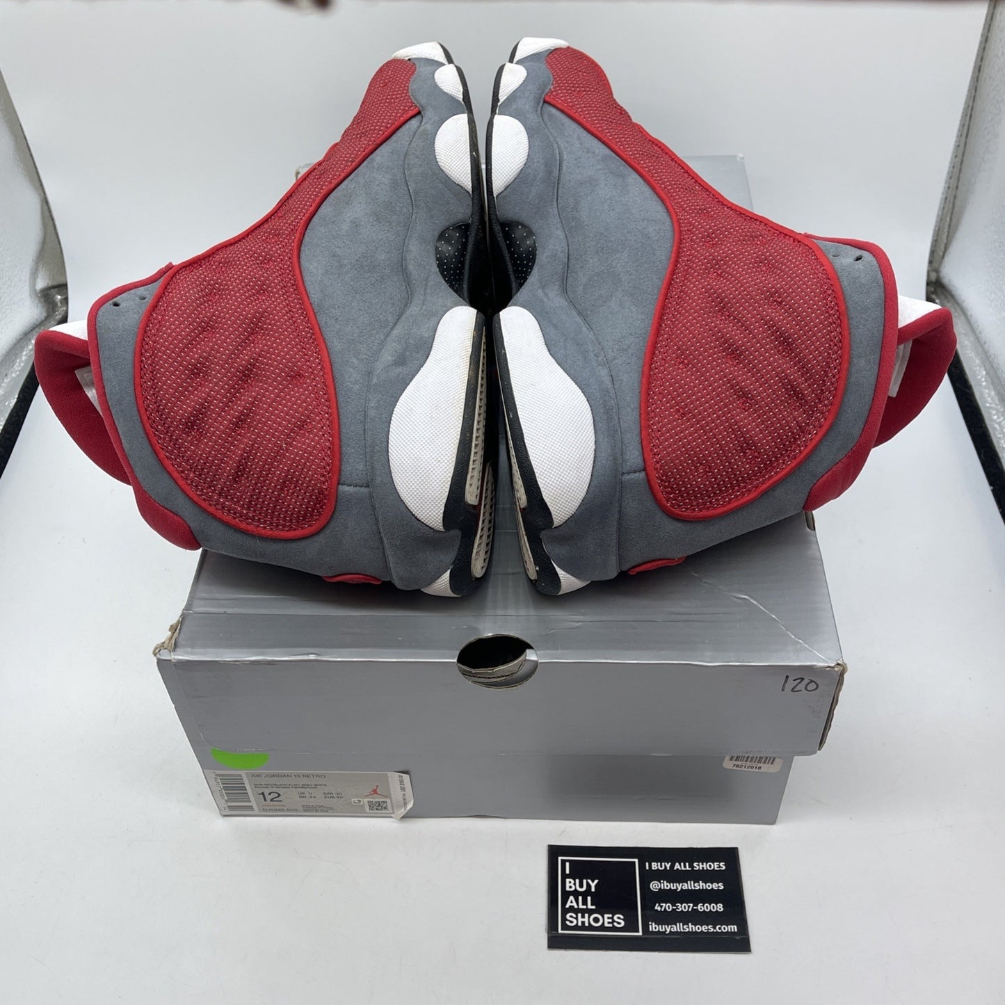Size 12 - Jordan 13 Gym Red Flint Grey White Suede Leather (DJ5982600)