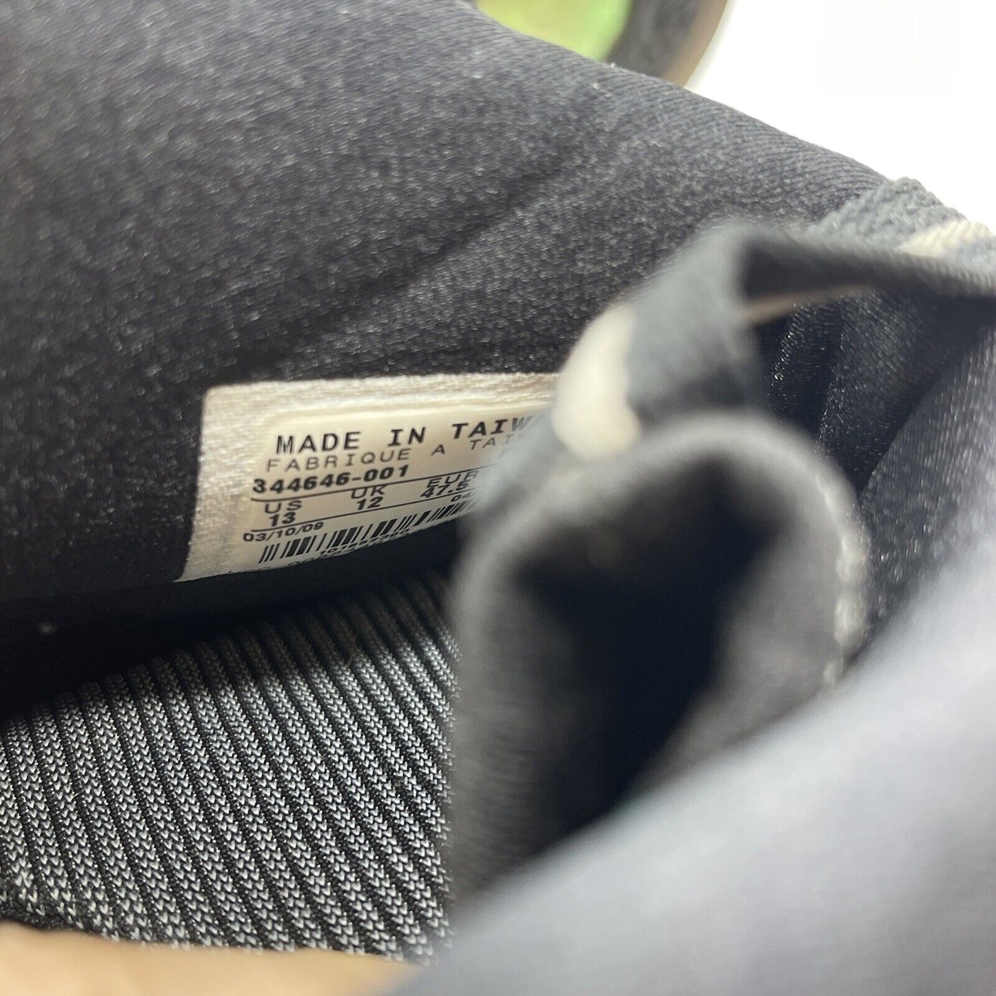 Size 13 - Nike 1/2 Cent Black Silver Suede Leather (344646-001)