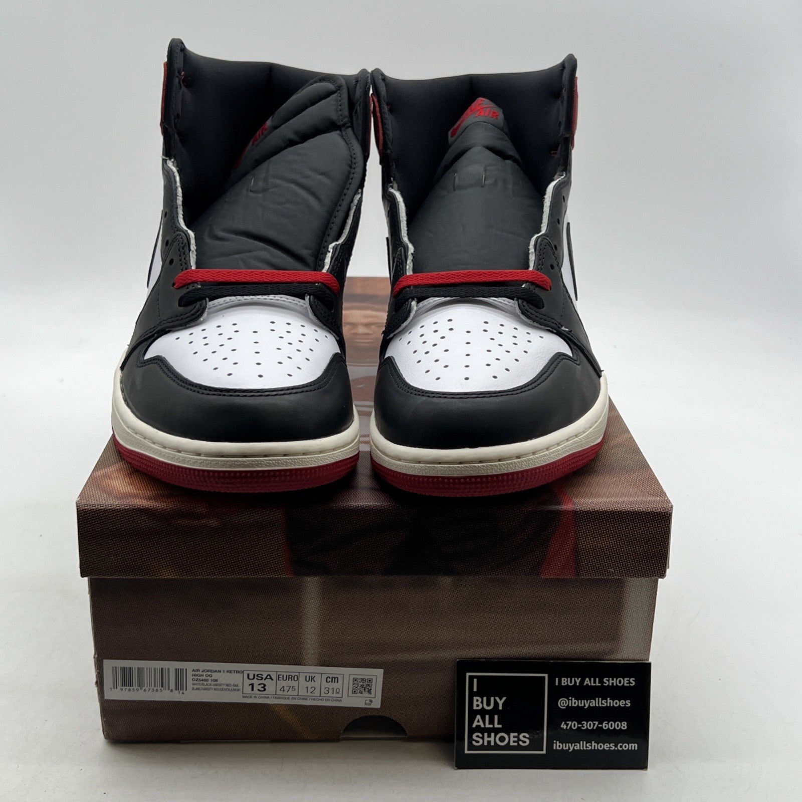 Size 13 - Air Jordan 1 Retro OG High Black Toe Reimagined (DZ5485-106)