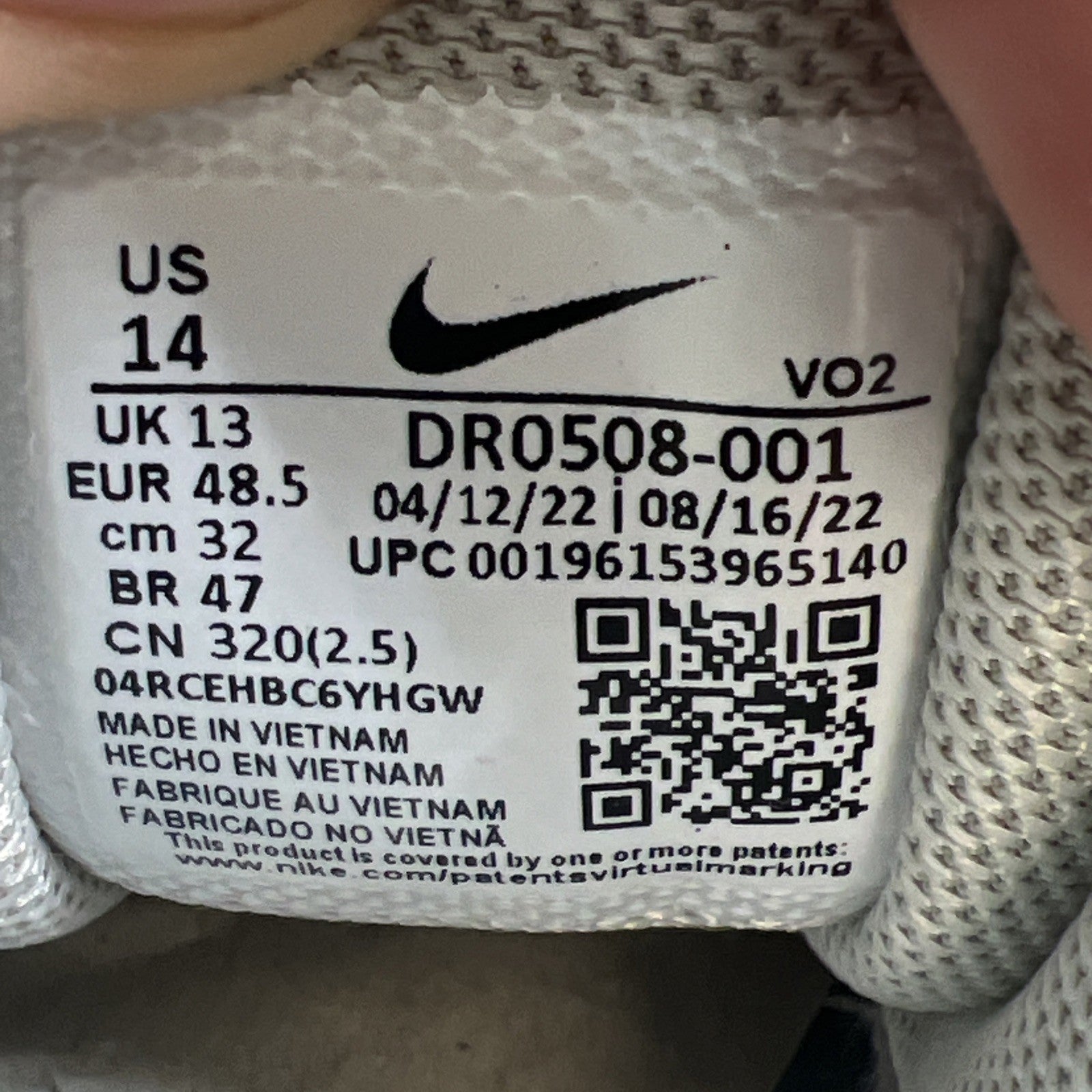 Size 14 - Nike NOCTA x Hot Step Air Terra Distant Regards Collection - Light